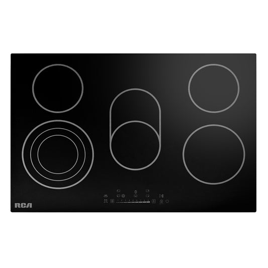 30 in. Sterling Collection Drop-In Electric Ceramic Glass Cooktop, 5 Burners, Triple Zone Element, Sync Burner