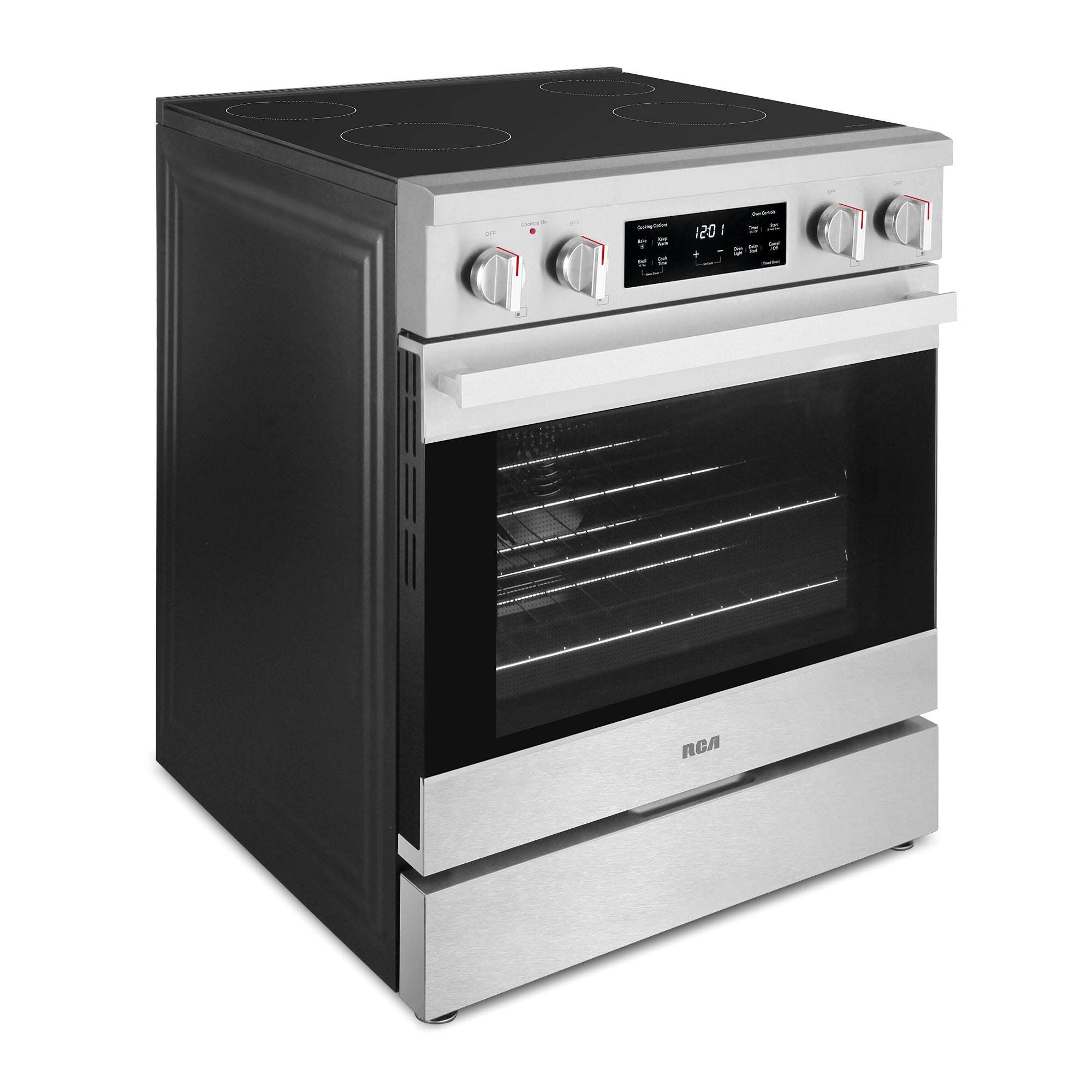 30 in. Heritage Collection 4.6 cu. ft. Electric Range with 4 Surface Burners and Convection Oven in Stainless Steel