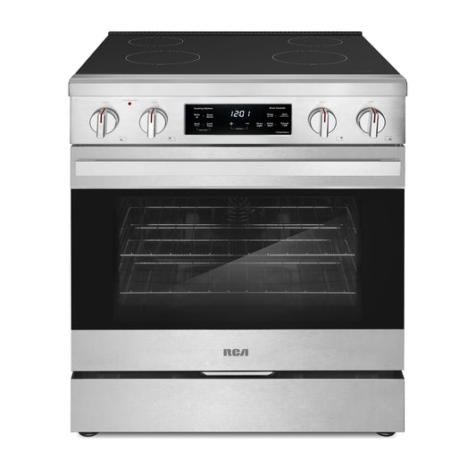 30 in. Heritage Collection 4.6 cu. ft. Electric Range with 4 Surface Burners and Convection Oven in Stainless Steel