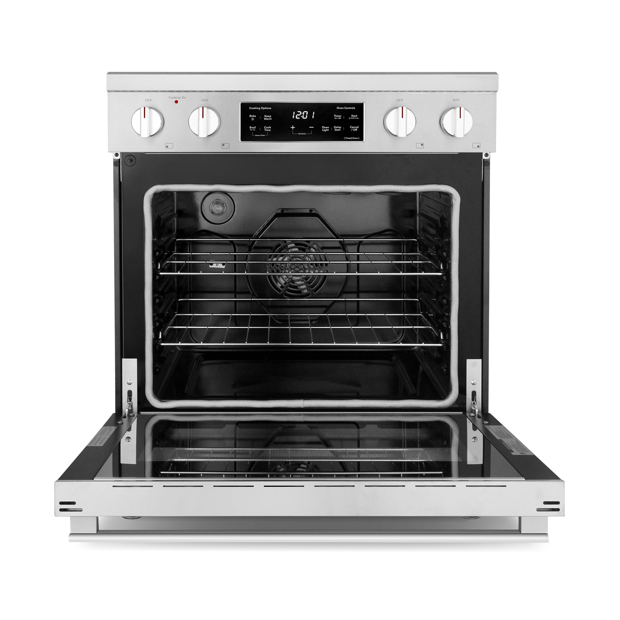 30 in. Heritage Collection 4.6 cu. ft. Electric Range with 4 Surface Burners and Convection Oven in Stainless Steel