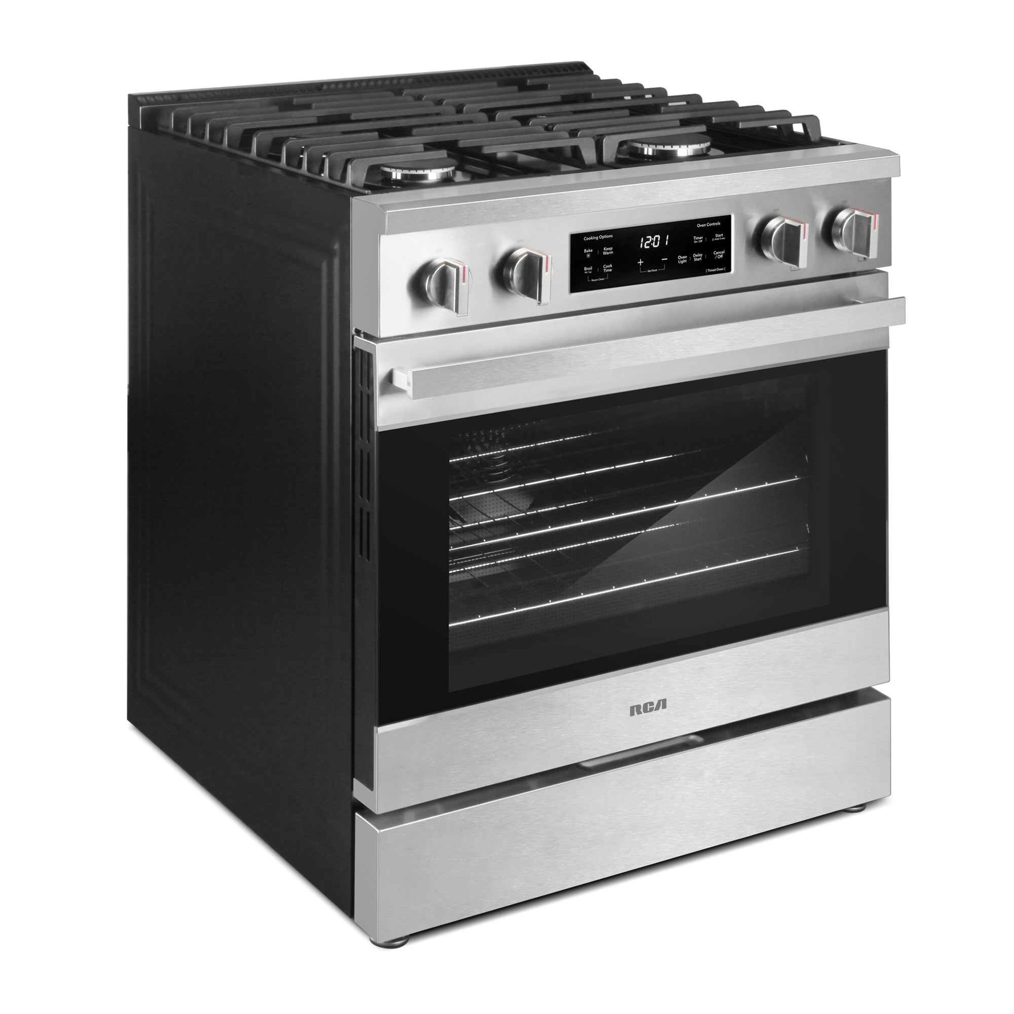 30 in. Heritage Collection 4.6 cu. ft. Gas Range with 4 Sealed Burners and Convection Oven in Stainless Steel