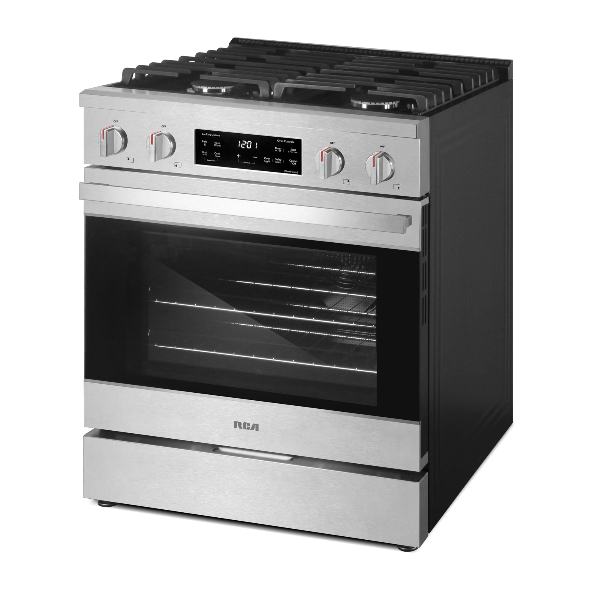 30 in. Heritage Collection 4.6 cu. ft. Gas Range with 4 Sealed Burners and Convection Oven in Stainless Steel