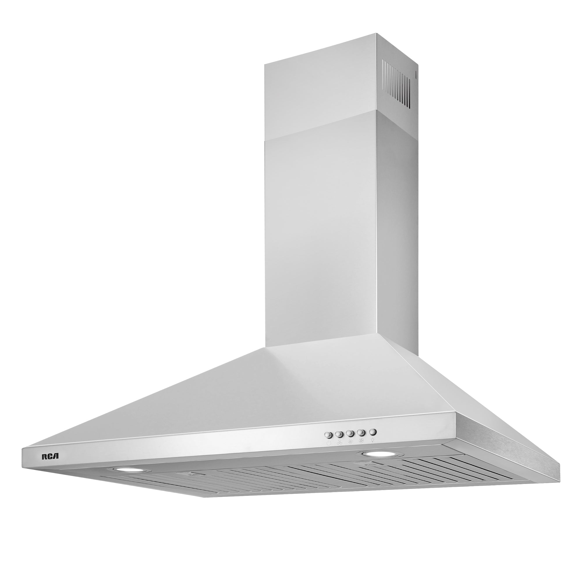 30 in. Heritage Collection 400 CFM Ducted Wall Mount Range Hood, Push Button Controls, LED Lights, Stainless Steel