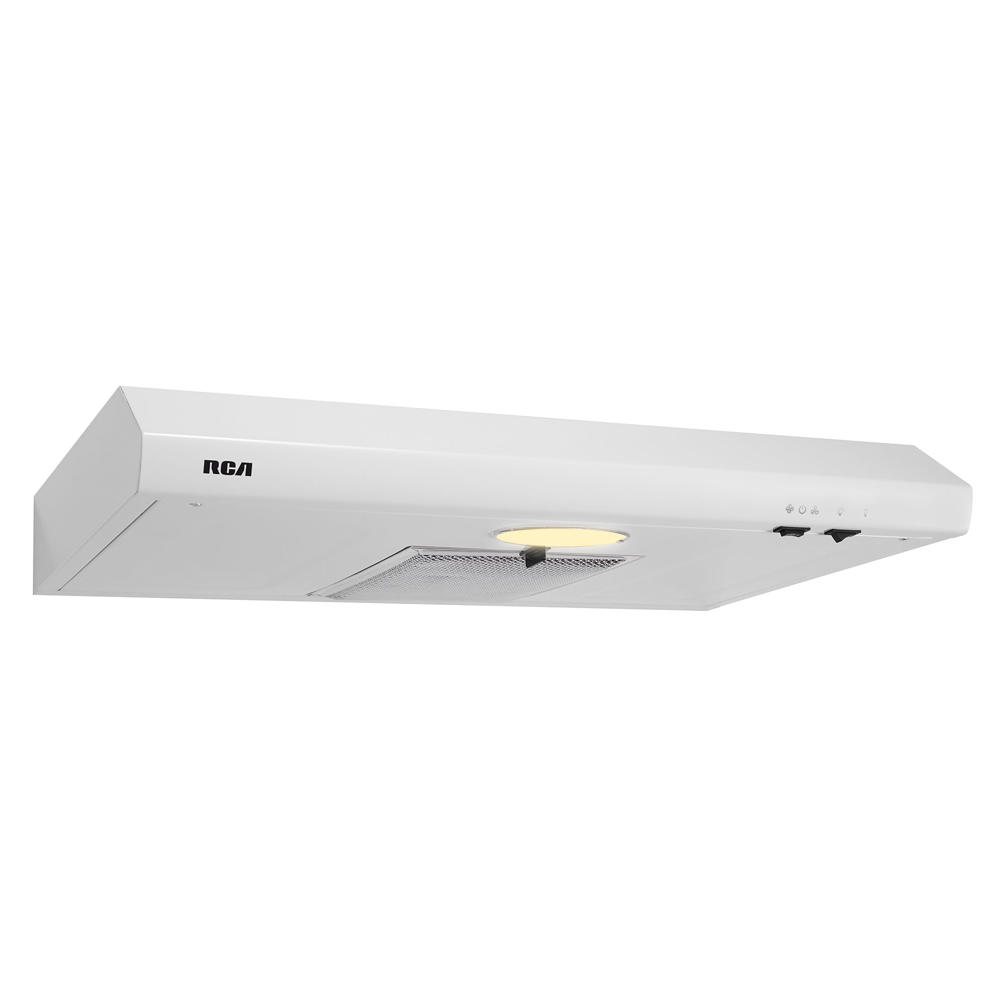 30 in. Century Collection Ductless Under Cabinet Range Hood, Reusable Filter, Rocker Switch, Light, White