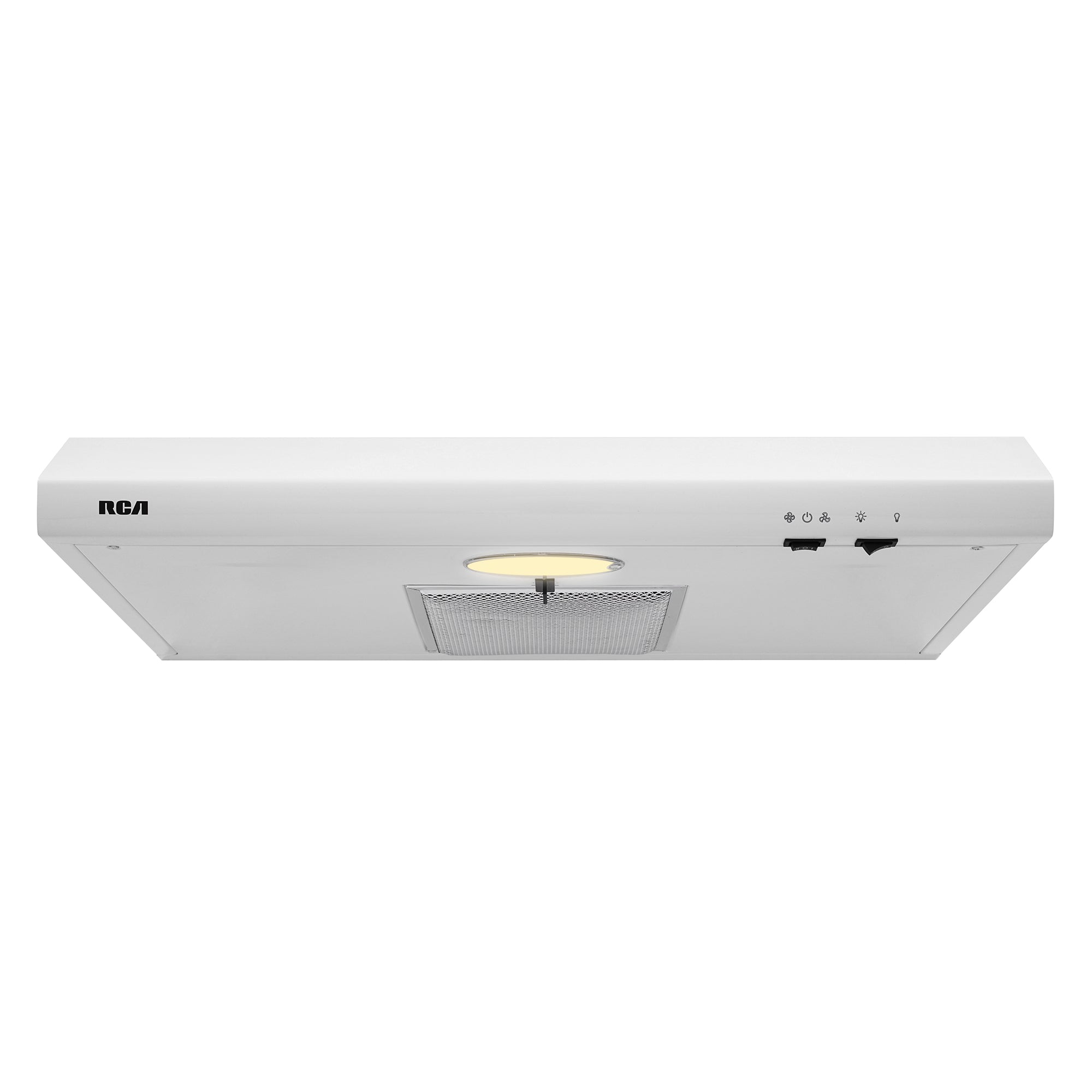 30 in. Century Collection Ductless Under Cabinet Range Hood, Reusable Filter, Rocker Switch, Light, White