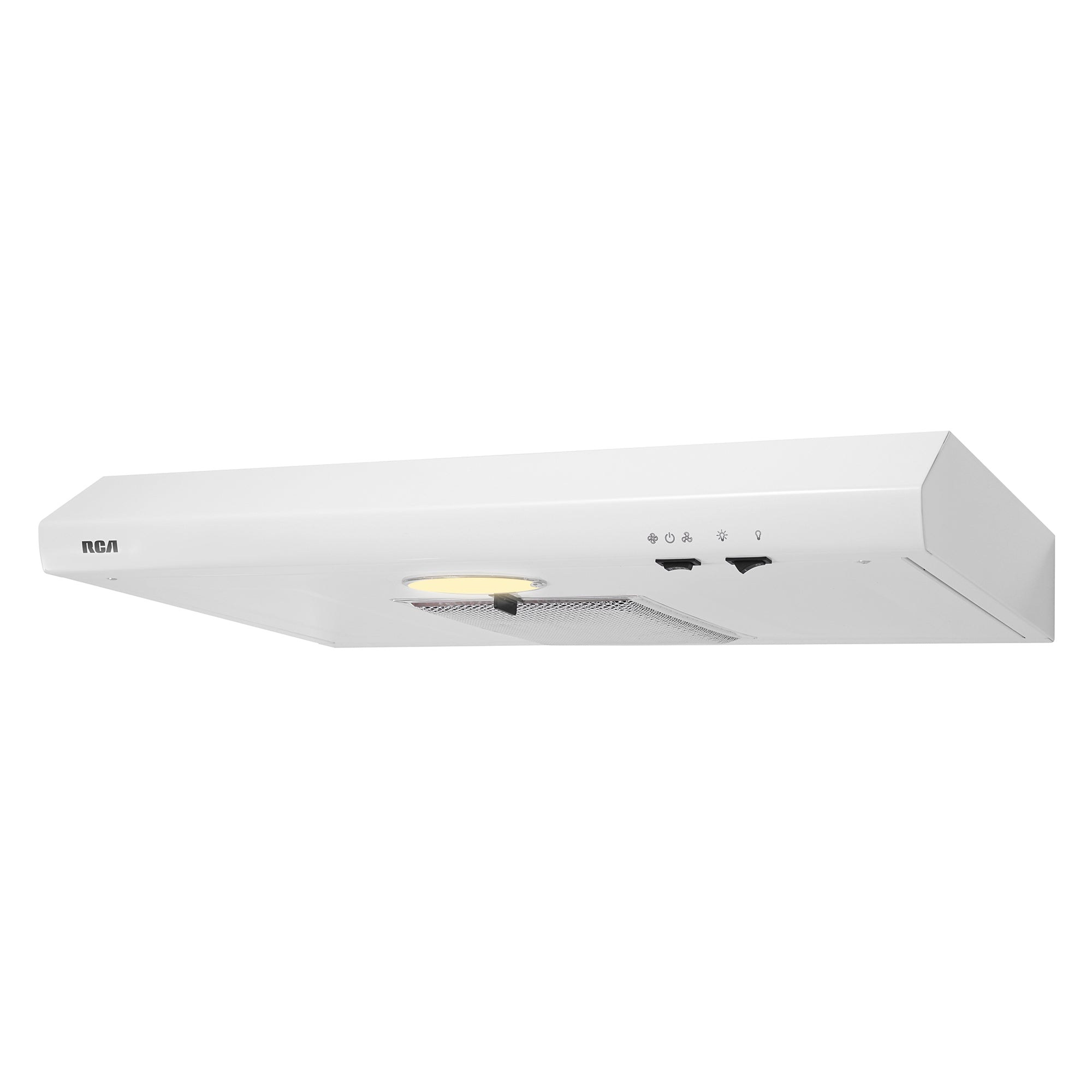 30 in. Century Collection Ductless Under Cabinet Range Hood, Reusable Filter, Rocker Switch, Light, White