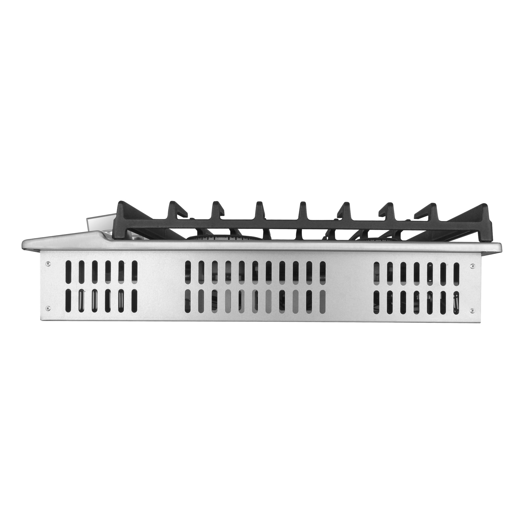30 in. Legacy Collection Drop-In Gas Cooktop, 5 Burners, Cast Iron Grates, Metal Knobs in Stainless Steel