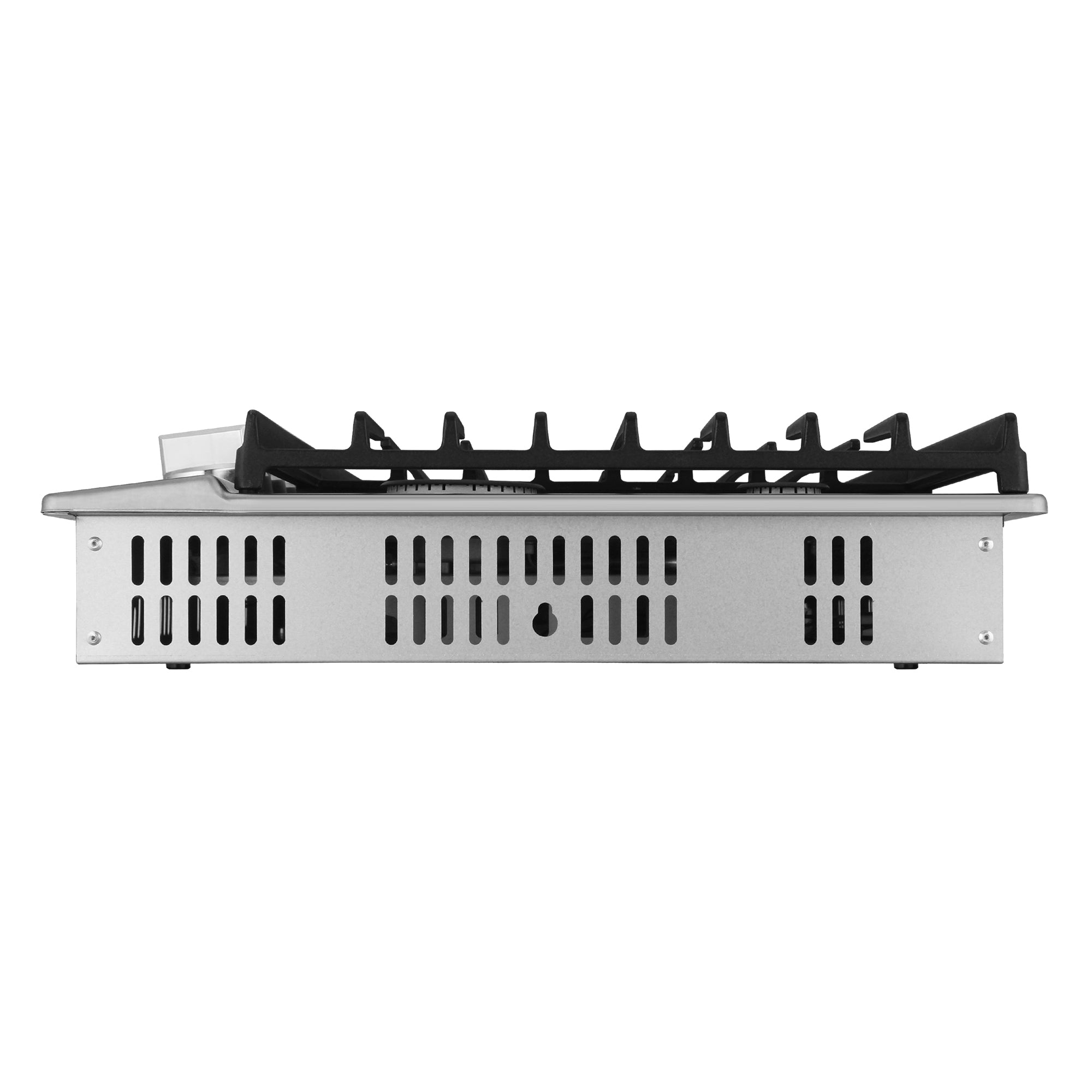 36 in. Legacy Collection Drop-In Gas Cooktop, 5 Burners, Cast Iron Grates, Metal Knobs in Stainless Steel
