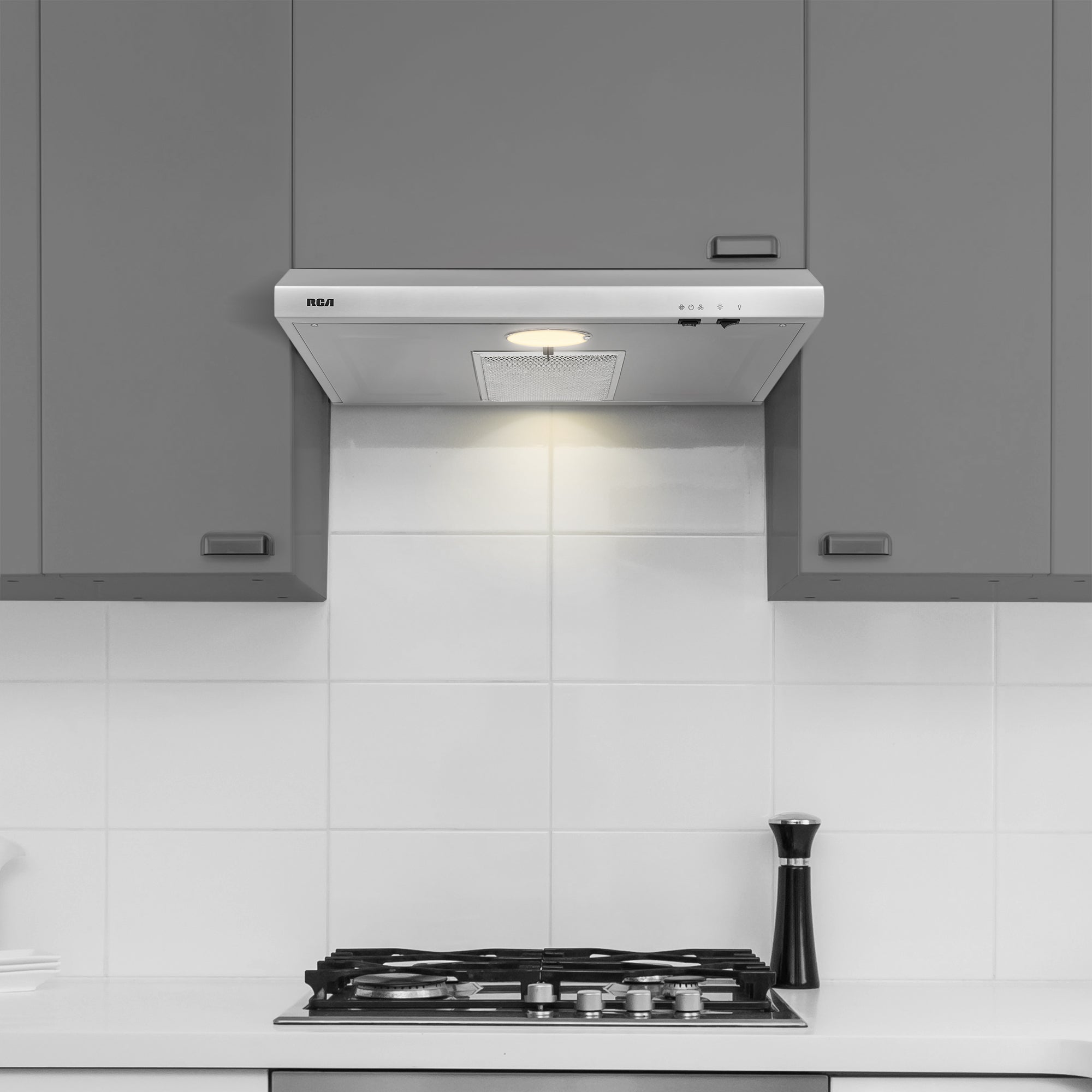 30 in. Century Collection Ductless Under Cabinet Range Hood, Reusable Filter, Rocker Switch, Light, Stainless Steel