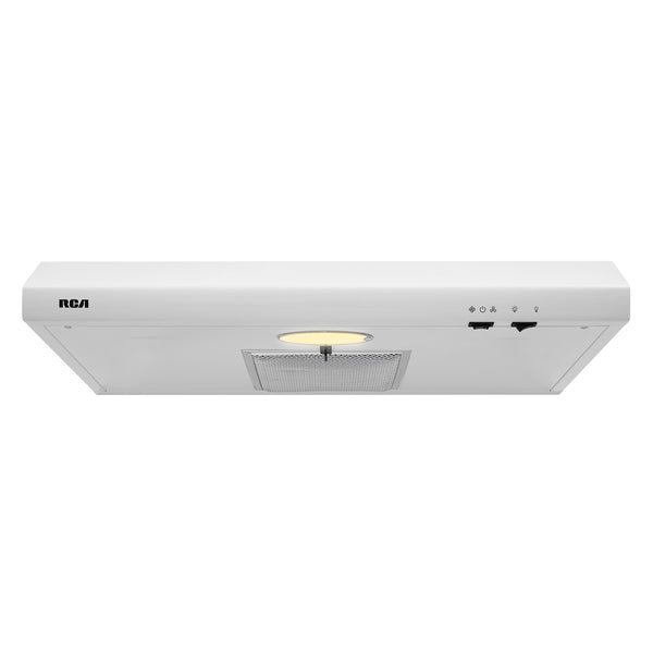 30 in. Century Collection Ductless Under Cabinet Range Hood, Reusable Filter, Rocker Switch, Light, White